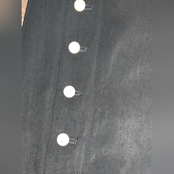 Anthropologie LEIFSDOTTIR Black Wide-Leg Pants with Button Detail SIZE 12 - Picture 5 of 9